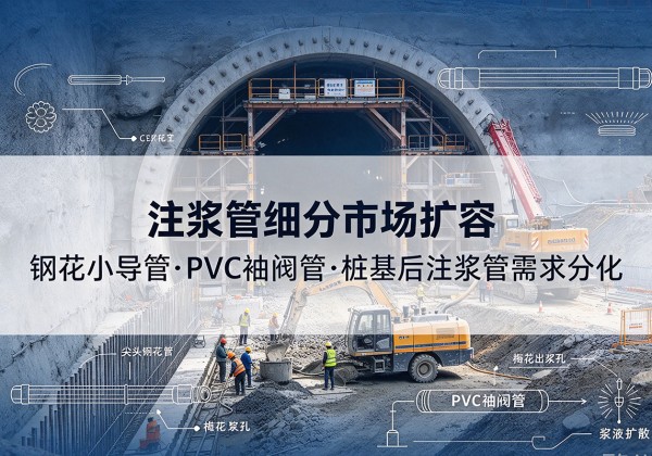温岭注浆管细分市场扩容，隧道钢花小导管、PVC 袖阀管、桩基后注浆管需求分化